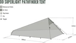 Dd Superlight Pathfinder Tent - Groen - 2 Persoons -Buitenkampeer Winkel 1200x682
