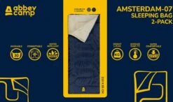 Abbey Camp Slaapzak Amsterdam - 2-pack - Dekenmodel - 210 X 85 Cm - Marine -Buitenkampeer Winkel 1200x711 5