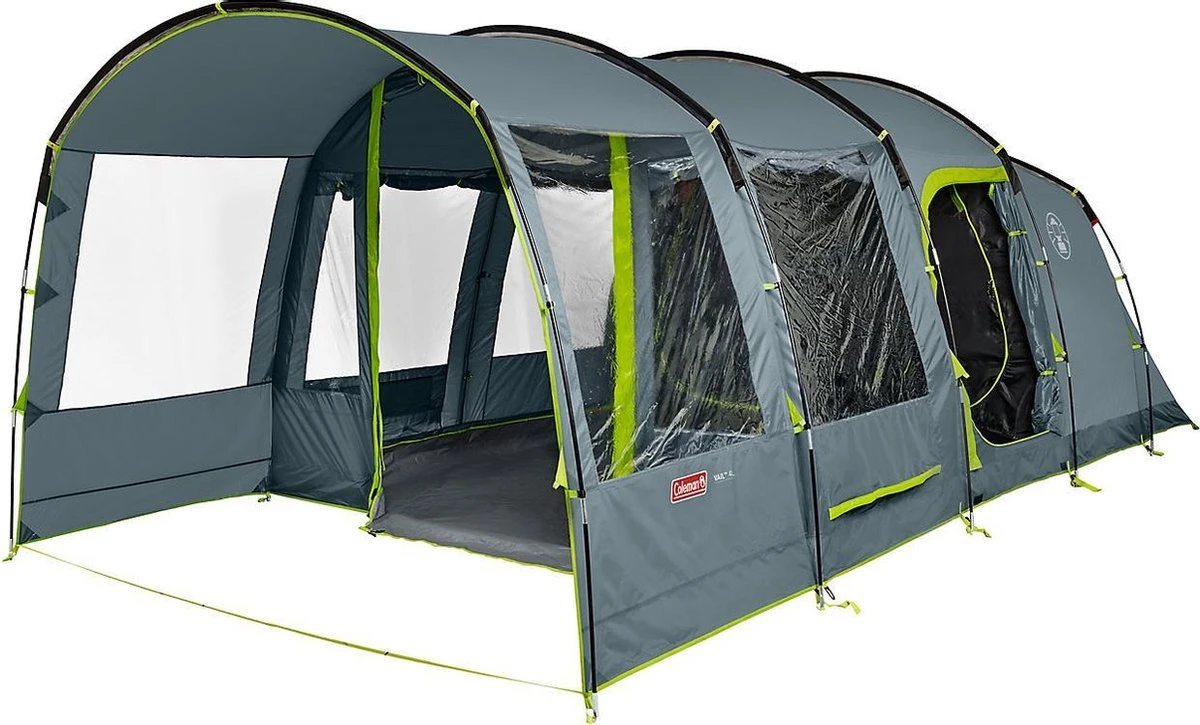 Coleman Vail 4L Tunneltent - Familie Tent - 4-Persoons - Grijs/Groen 4 Coleman Vail 4L Tunneltent - Familie Tent - 4-Persoons - Grijs/Groen - Afbeelding 2