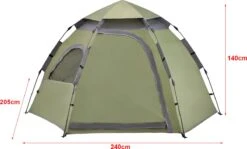 Pro-Tec Tent Nybro Automatisch 240x205x140 Cm Donkergroen 8 Pro-Tec Tent Nybro Automatisch 240x205x140 Cm Donkergroen -Buitenkampeer Winkel 1200x726