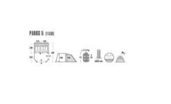 High Peak Paros 5 Tunneltent - 5-Persoons - Donkergrijs -Buitenkampeer Winkel 1200x727 1