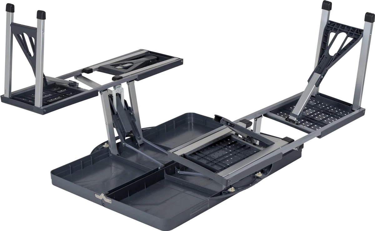 Bo-Camp Picknicktafel - Basic - Inklapbaar - Grijs 7 Bo-Camp Picknicktafel - Basic - Inklapbaar - Grijs - Afbeelding 5