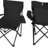 Campingstoel Vouwstoel Visstoel - Zwart - Draaggewicht 100kg -Buitenkampeer Winkel 1200x751
