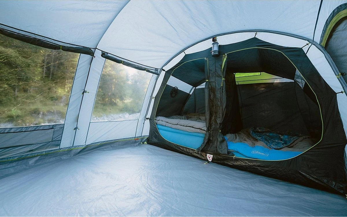 Coleman Vail 4L Tunneltent - Familie Tent - 4-Persoons - Grijs/Groen 11 Coleman Vail 4L Tunneltent - Familie Tent - 4-Persoons - Grijs/Groen - Afbeelding 9
