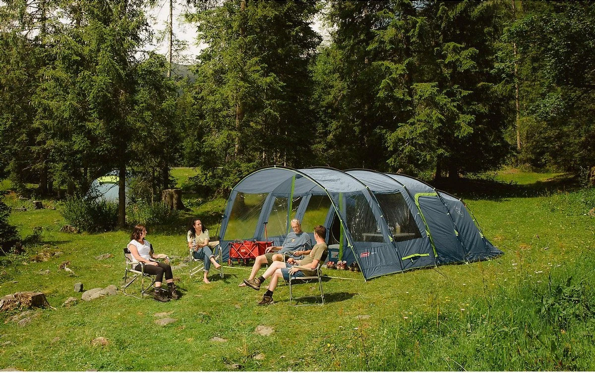 Coleman Vail 6L Tunneltent - Familie Tent - 6-Persoons - Grijs/Groen 8 Coleman Vail 6L Tunneltent - Familie Tent - 6-Persoons - Grijs/Groen - Afbeelding 6