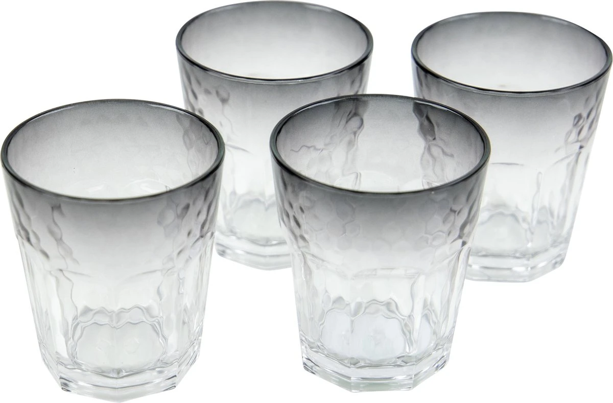 Bo-Camp Limonade Glas - Campingglas - Smoke - 4 Stuks - 200 Ml 3 Bo-Camp Limonade Glas - Campingglas - Smoke - 4 Stuks - 200 Ml