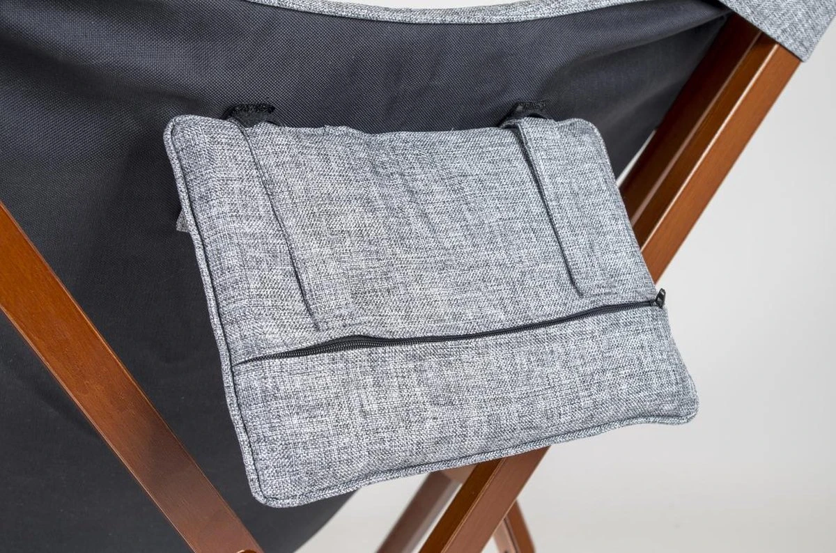 Bo-Camp - Urban Outdoor - Relaxstoel - Bloomsbury - L - Oxford Polyester - Grijs 13 Bo-Camp - Urban Outdoor - Relaxstoel - Bloomsbury - L - Oxford Polyester - Grijs - Afbeelding 11