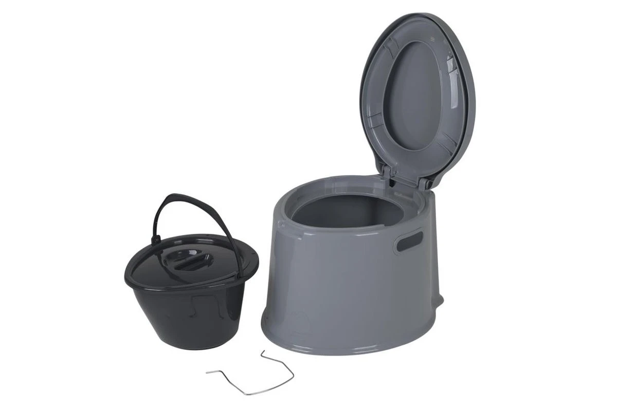 Bo-Camp Draagbaar Camping Toilet - 7 Liter - Grijs 5 Bo-Camp Draagbaar Camping Toilet - 7 Liter - Grijs - Afbeelding 3