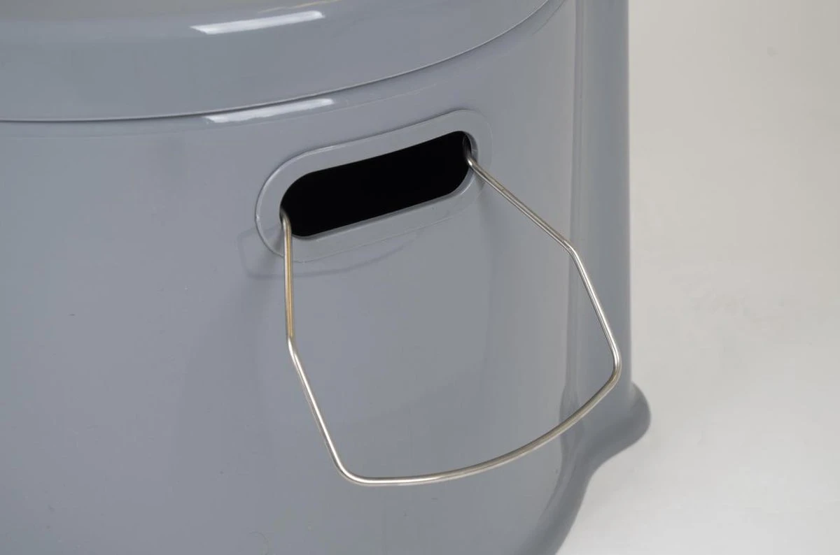 Bo-Camp Draagbaar Camping Toilet - 7 Liter - Grijs 10 Bo-Camp Draagbaar Camping Toilet - 7 Liter - Grijs - Afbeelding 8