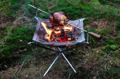 Firekorf + Grill + Spit : Opvouwbare Vuurkorf / Vuurschaal Met Rooster En Spit - Draagbare BBQ - Opbergtas - Kampeer Grill - Kookset -Buitenkampeer Winkel 1200x799 27