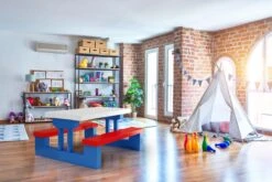 Merkloos Kinder Picknicktafel Met Parasol - Blauw 16 Merkloos Kinder Picknicktafel Met Parasol - Blauw -Buitenkampeer Winkel 1200x800 3