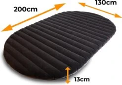 Deryan Luxe Twin Luchtbed - Tweepersoons Luchtbed Inclusief Pomp - 200 Cm X 130 X 13 Cm -Buitenkampeer Winkel 1200x831 4