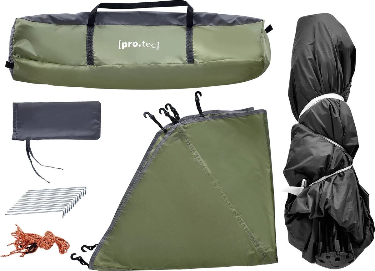 Pro-Tec Tent Nybro Automatisch 240x205x140 Cm Donkergroen 6 Pro-Tec Tent Nybro Automatisch 240x205x140 Cm Donkergroen - Afbeelding 4