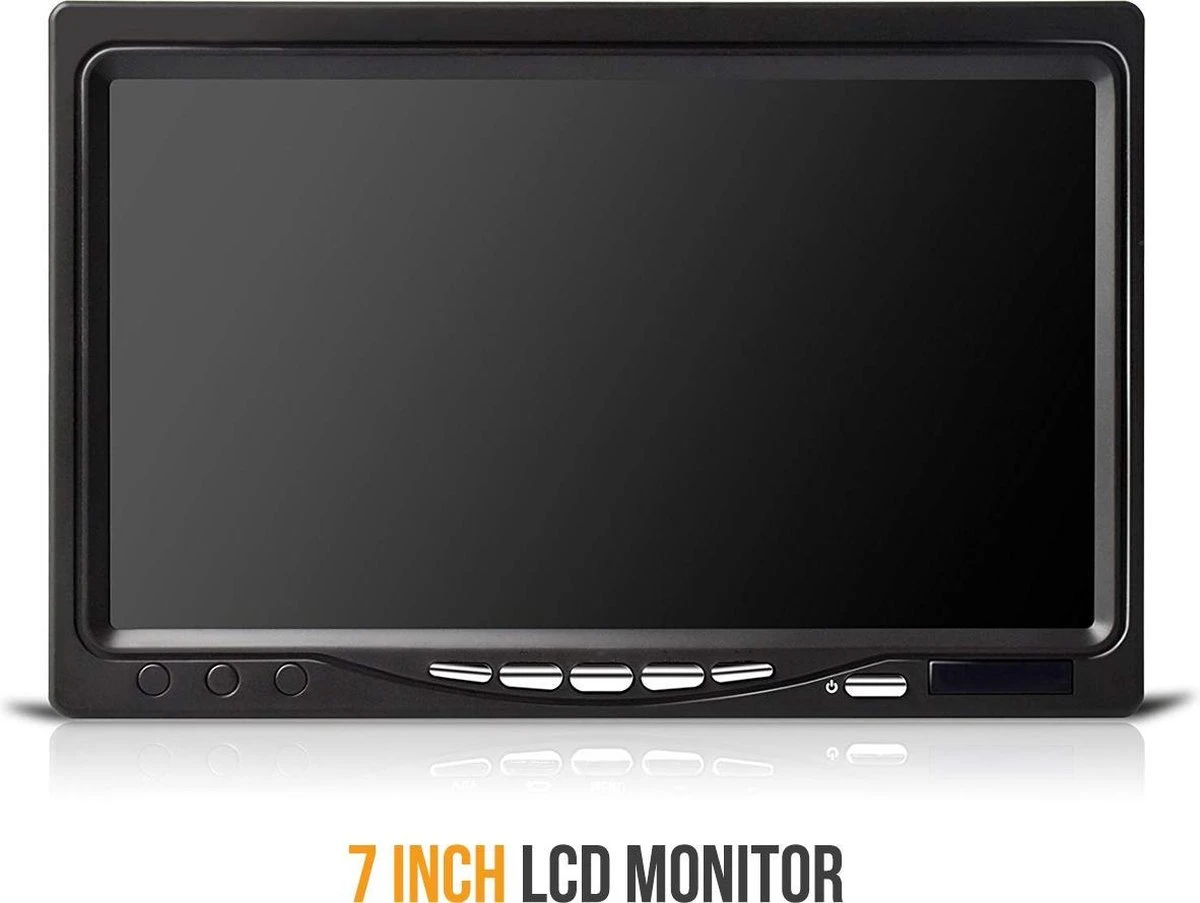 Strex Achteruitrijcamera Set Bedraad - 7" Scherm - 18LED Nachtzicht 15m - IP67 Waterdicht - Achteruitrij Camera 4 Strex Achteruitrijcamera Set Bedraad - 7" Scherm - 18LED Nachtzicht 15m - IP67 Waterdicht - Achteruitrij Camera - Afbeelding 2