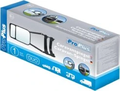 PROPLUS Pro Plus Caravanspiegel - Duo - 23 Cm - Universeel Voor Links En Rechts - Zwart -Buitenkampeer Winkel 1200x914 2
