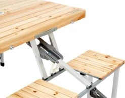 CAMPZ Fir Wood Picknicktafel, Bruin/grijs 15 CAMPZ Fir Wood Picknicktafel, Bruin/grijs -Buitenkampeer Winkel 1200x937