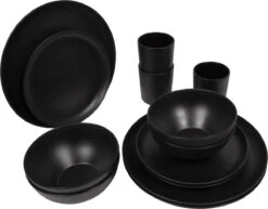 Bo-Camp Industrial - Servies - Orville - Campingbord - 16-delig - Mat Zwart 15 Bo-Camp Industrial - Servies - Orville - Campingbord - 16-delig - Mat Zwart -Buitenkampeer Winkel 1200x938