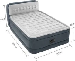 Intex 64448 - Queen Deluxe Ultra-Plush Zelfopblazend 2-persoons Luchtbed Met Hoofdboord (203x152x46cm) -Buitenkampeer Winkel 1200x972 2