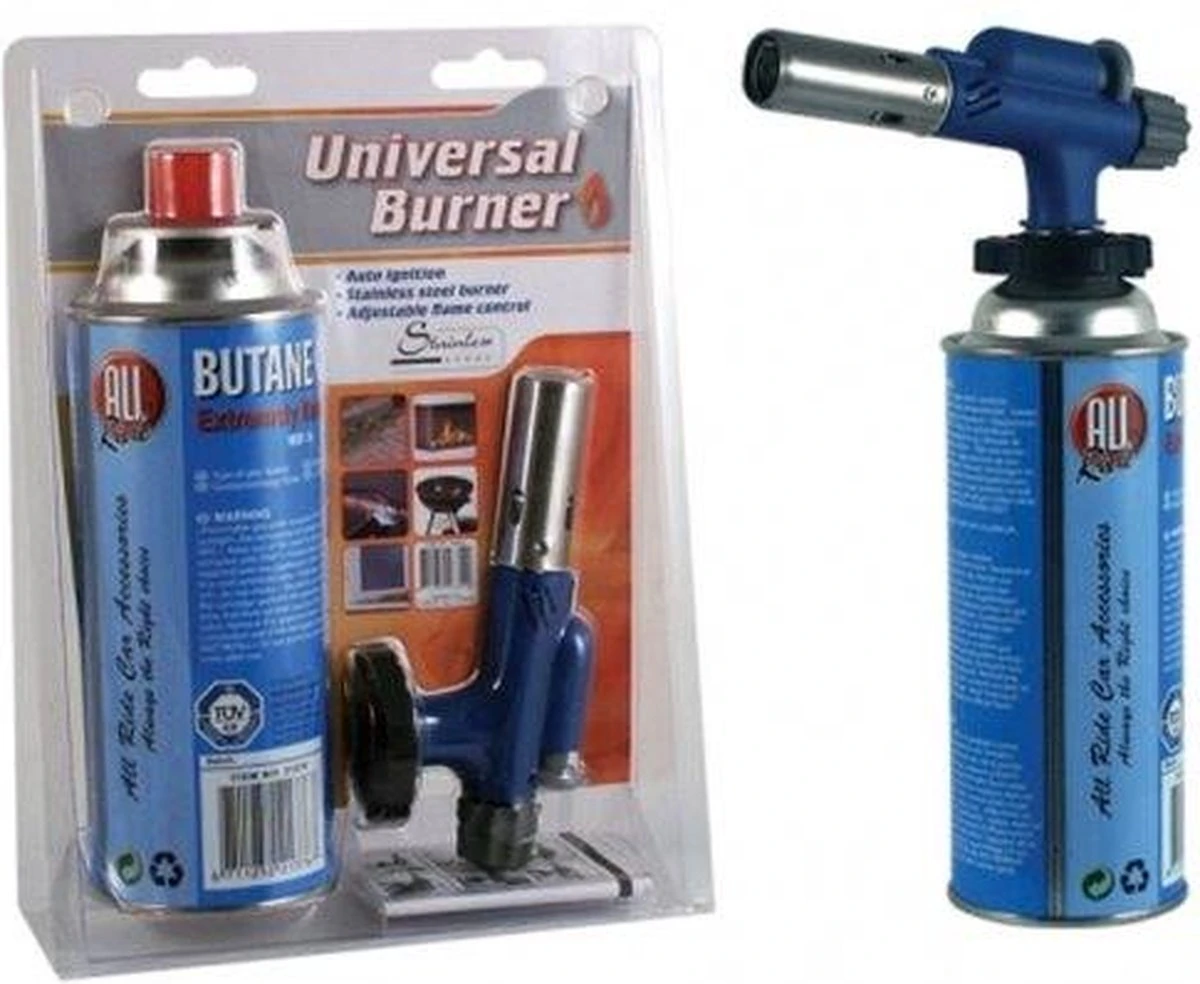 Merkloos Gasbrander + Gasbus Camping Vuur 227 Gram 6 Merkloos Gasbrander + Gasbus Camping Vuur 227 Gram - Afbeelding 4