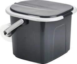 Branq Toiletemmer Draagbaar Met Deksel - 15,5L - Antraciet -Buitenkampeer Winkel 1200x999 2