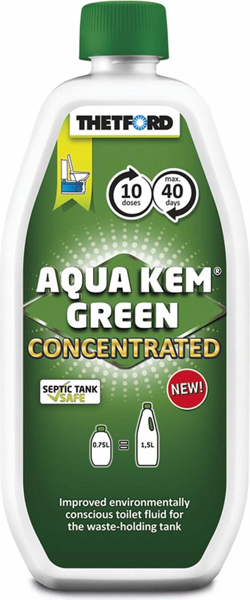 Thetford Aqua Kem Green - Concentrated - 0,75L 6 Thetford Aqua Kem Green - Concentrated - 0,75L - Afbeelding 4
