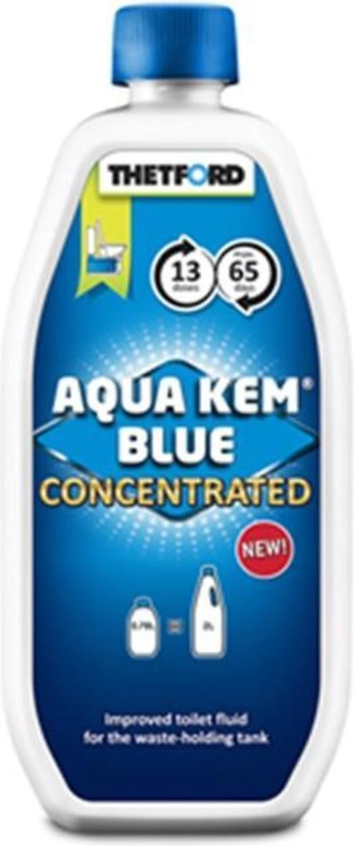 Thetford Aqua Kem Blue - Concentrated - 0,8L 4 Thetford Aqua Kem Blue - Concentrated - 0,8L - Afbeelding 2