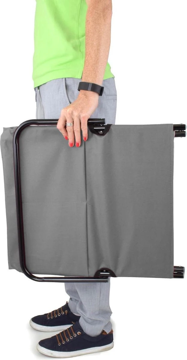 Strandmat Opvouwbaar Met Schouderband - Strandstoel Grijs 145x47x52 7 Strandmat Opvouwbaar Met Schouderband - Strandstoel Grijs 145x47x52 - Afbeelding 5