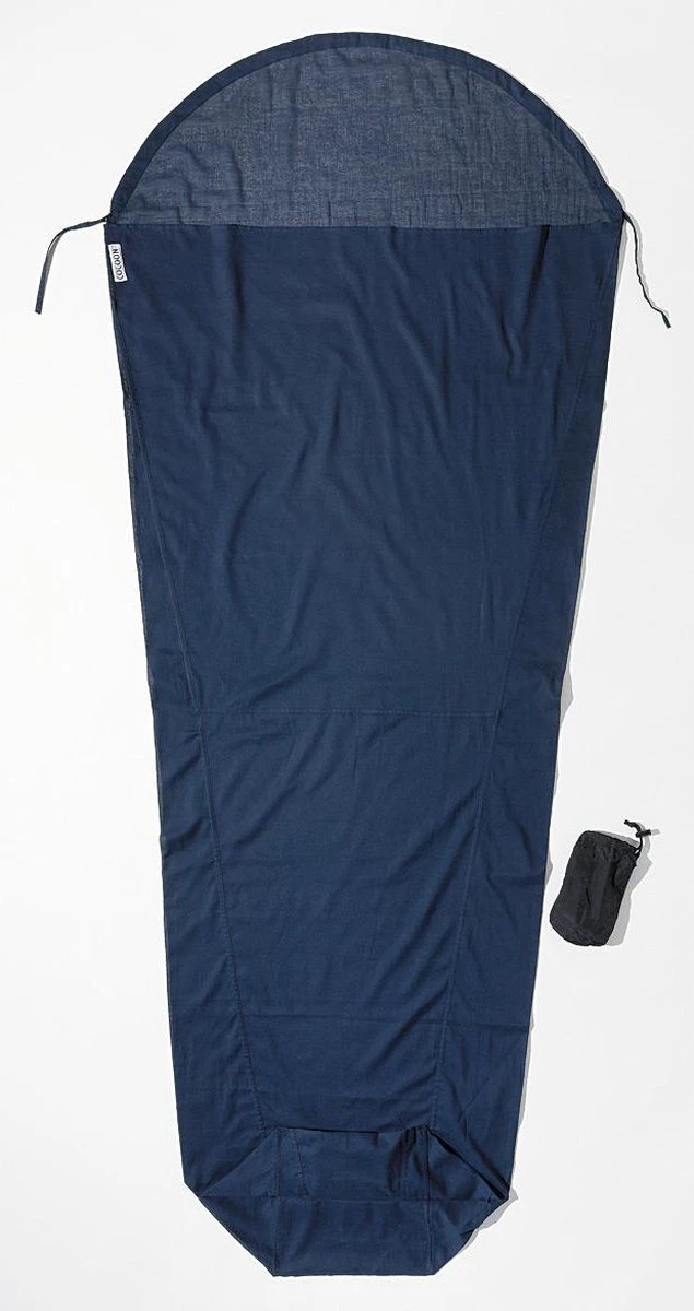 Cocoon Mummyliner - Lakenzak - Egyptisch Katoen - Tuareg 3 Cocoon Mummyliner - Lakenzak - Egyptisch Katoen - Tuareg - Afbeelding 2