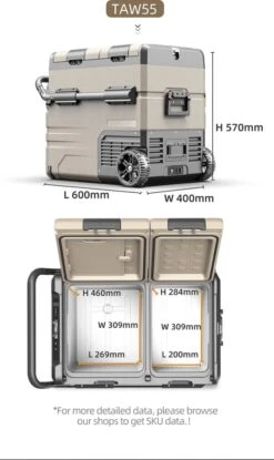 Alpicool 55L - Koelkast/vriezer - 12V-24V/230V - Compressor - APP - Voor Auto En Huis - Outdoor Camping Benodigdheden 16 Alpicool 55L - Koelkast/vriezer - 12V-24V/230V - Compressor - APP - Voor Auto En Huis - Outdoor Camping Benodigdheden -Buitenkampeer Winkel 715x1200