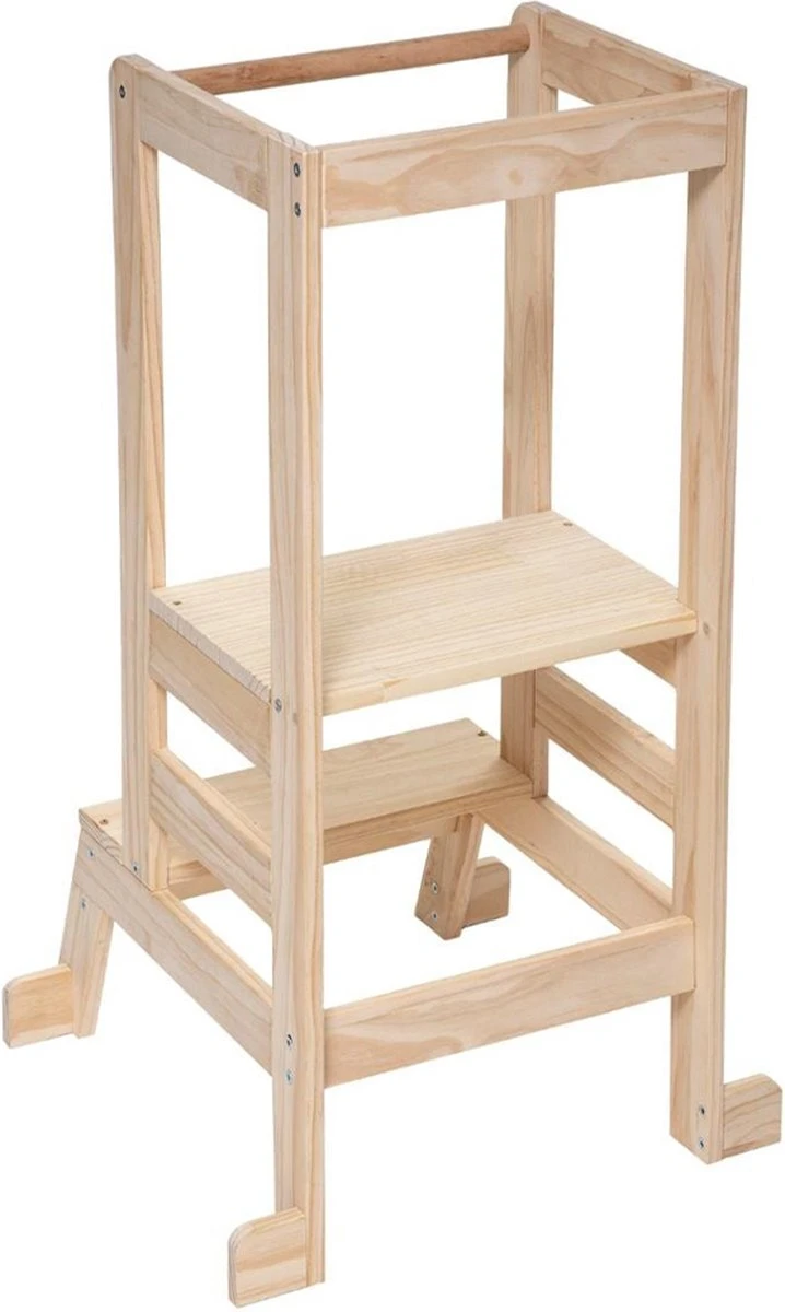 Merkloos Eazy Living Leertoren - Opstapkruk Voor Kinderen Berthe 4 Merkloos Eazy Living Leertoren - Opstapkruk Voor Kinderen Berthe - Afbeelding 2