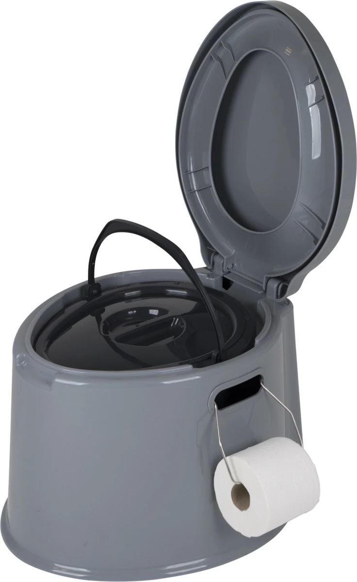 Bo-Camp Draagbaar Camping Toilet - 7 Liter - Grijs 12 Bo-Camp Draagbaar Camping Toilet - 7 Liter - Grijs - Afbeelding 10