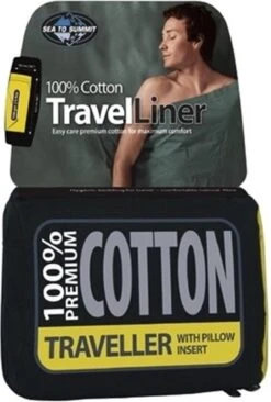 Sea To Summit - Premium Cotton Liner - Lakenzak - Katoen - Oceaan Blauw - Recht Model Lang -Buitenkampeer Winkel 810x1200 1