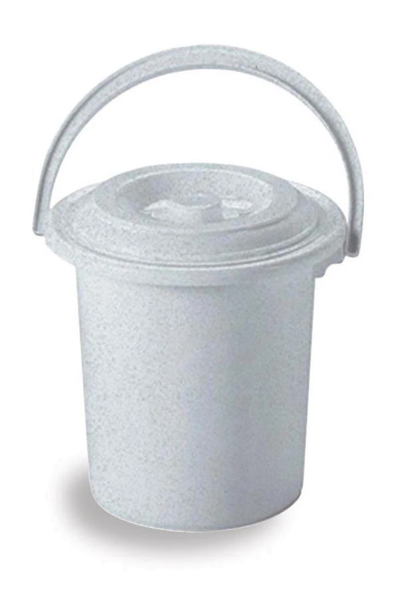 Curver Camping Toiletemmer - Met Deksel - 5 L - Ø 23,5 Cm - Lichtgrijs 6 Curver Camping Toiletemmer - Met Deksel - 5 L - Ø 23,5 Cm - Lichtgrijs - Afbeelding 4