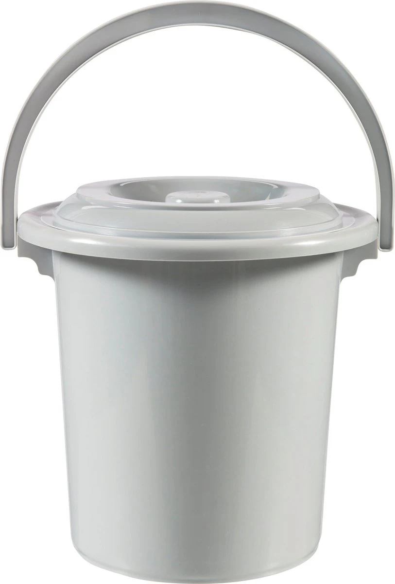 Curver Toiletemmer 10L Licht Grijs 3 Curver Toiletemmer 10L Licht Grijs