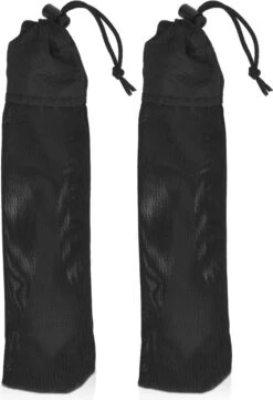 Navaris 2x Spork Titanium Campingbestek - Vork, Mes En Lepel In één - Bestek Voor Onderweg En Op Reis - Lichtgewicht - Inclusief Bewaarzakje -Buitenkampeer Winkel 820x1200