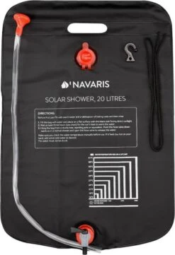 Navaris Campingdouche Op Zonne-energie - 20 Liter - Verwarmbare Camping Douchezak Met Douchekop, Slang En Kraan - Ideaal Voor Reizen En Kamperen 15 Navaris Campingdouche Op Zonne-energie - 20 Liter - Verwarmbare Camping Douchezak Met Douchekop, Slang En Kraan - Ideaal Voor Reizen En Kamperen -Buitenkampeer Winkel 821x1200