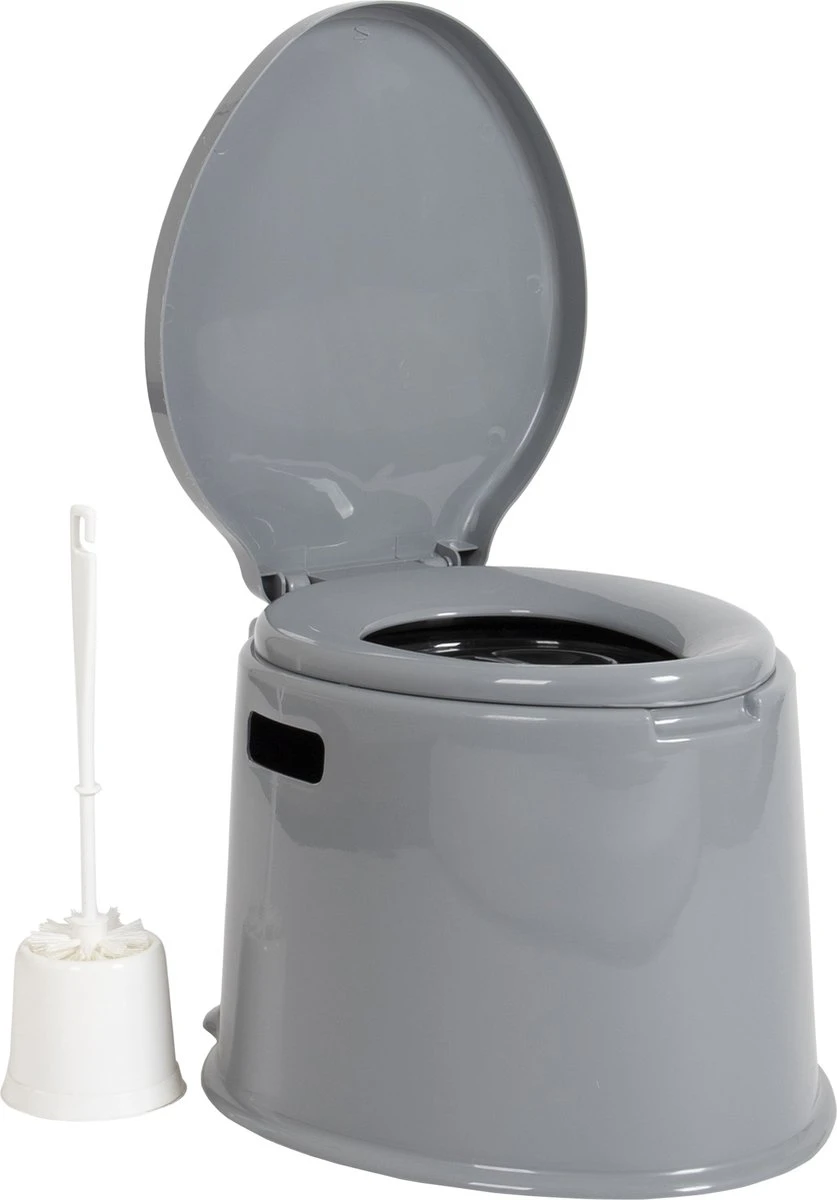 Bo-Camp Draagbaar Camping Toilet - 7 Liter - Grijs 8 Bo-Camp Draagbaar Camping Toilet - 7 Liter - Grijs - Afbeelding 6