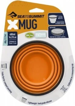 Sea To Summit X-Mug - Campingservies Inklapbaar - Mok - Oranje - 110mm -Buitenkampeer Winkel 850x1200