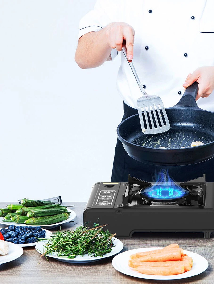 Camping Kooktoestel - Draagbaar Gasfornuis - Incl. 20x Gasflessen En Koffer 5 Camping Kooktoestel - Draagbaar Gasfornuis - Incl. 20x Gasflessen En Koffer - Afbeelding 3