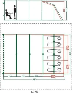 Coleman Vail 6L Tunneltent - Familie Tent - 6-Persoons - Grijs/Groen 15 Coleman Vail 6L Tunneltent - Familie Tent - 6-Persoons - Grijs/Groen -Buitenkampeer Winkel 920x1200