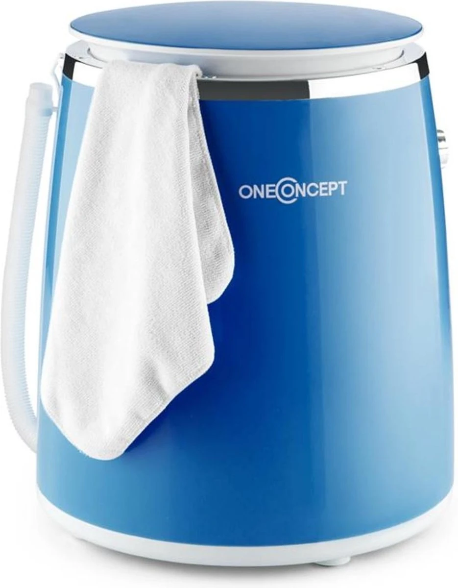 Ecowash Pico Mini-wasmachine En Centrifuge - 3,5 Kg - 380 W - IPX4 Waterdicht - Centrifugatievermogen 1320 TPM - Blauw 3 Ecowash Pico Mini-wasmachine En Centrifuge - 3,5 Kg - 380 W - IPX4 Waterdicht - Centrifugatievermogen 1320 TPM - Blauw