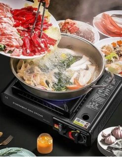 IBright Draagbare Camping Kooktoestel - Gasbrander - 1 Pits Gaspit - Elektrische Ontsteking - 2900 Watt - Met Koffer - Zwart -Buitenkampeer Winkel 938x1200 1