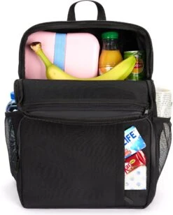 Sunflake Koeltas Rugzak (28L) - Geschikt Voor 16 Blikjes - Lunchtas Voor Dames En Heren - Zwart -Buitenkampeer Winkel 961x1200 1